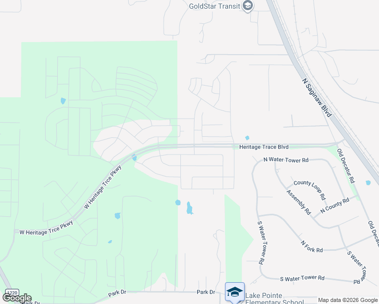 map of restaurants, bars, coffee shops, grocery stores, and more near 10151 North Saginaw Boulevard in Fort Worth