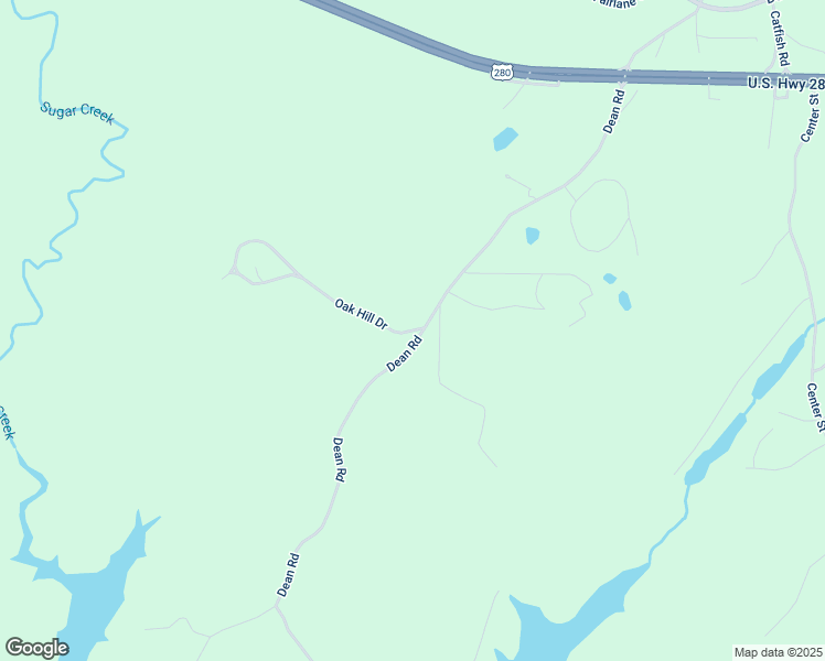 map of restaurants, bars, coffee shops, grocery stores, and more near 400-498 Fieldcrest Drive in Alexander City