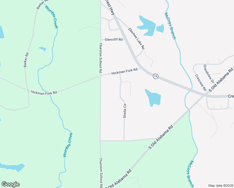 map of restaurants, bars, coffee shops, grocery stores, and more near 183 Sheila Circle in Thomaston