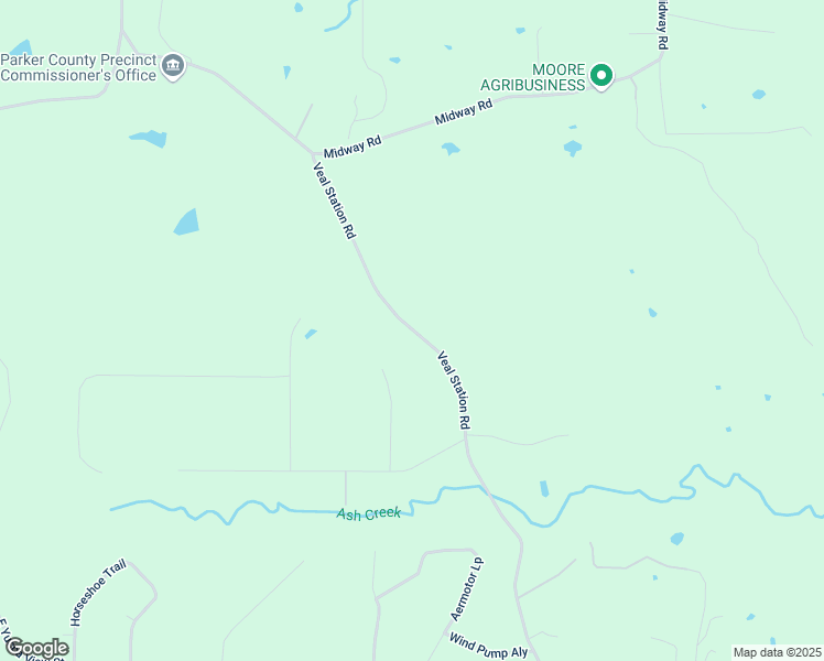 map of restaurants, bars, coffee shops, grocery stores, and more near 4415 Veal Station Road in Weatherford
