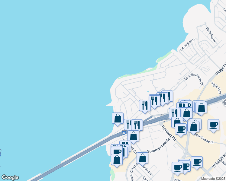 map of restaurants, bars, coffee shops, grocery stores, and more near 3822 Mediterranean Street in Rockwall