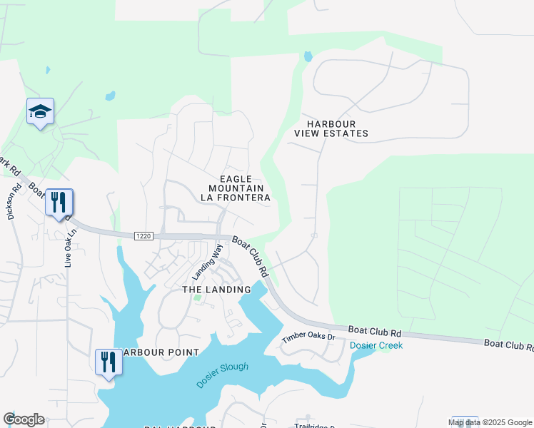 map of restaurants, bars, coffee shops, grocery stores, and more near 4001 Rancho Milagro Drive in Fort Worth