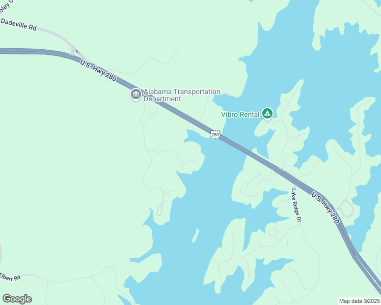 map of restaurants, bars, coffee shops, grocery stores, and more near 189 Williams Road in Alexander City