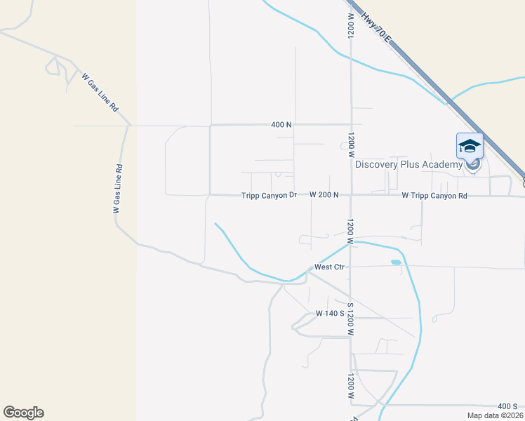map of restaurants, bars, coffee shops, grocery stores, and more near 1391 West 200 North in Pima