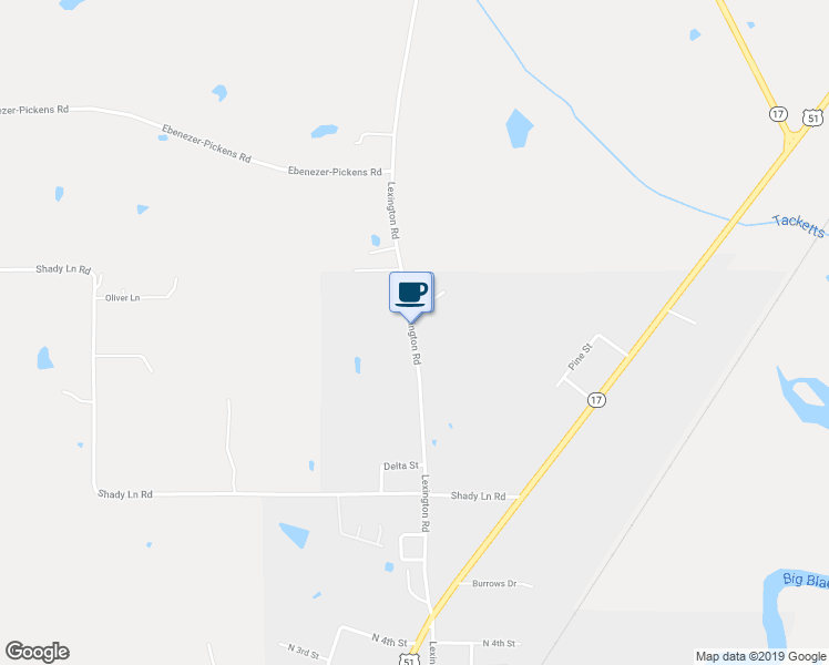 map of restaurants, bars, coffee shops, grocery stores, and more near 50 Lexington Road in Goodman