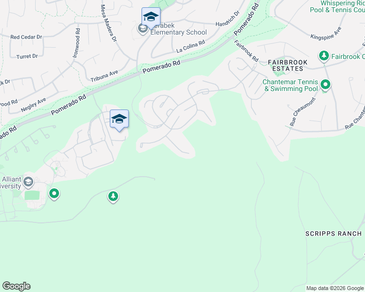 map of restaurants, bars, coffee shops, grocery stores, and more near 9747 Caminito Joven in San Diego