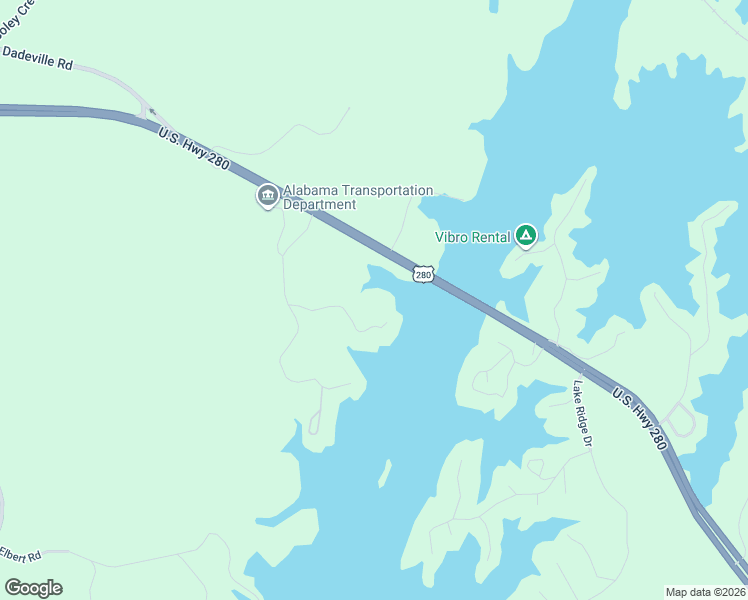 map of restaurants, bars, coffee shops, grocery stores, and more near 189 Williams Road in Alexander City