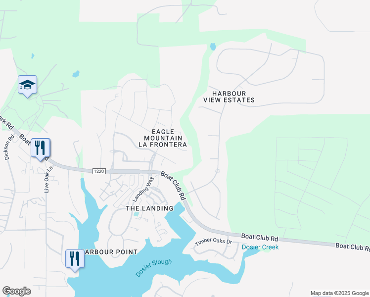 map of restaurants, bars, coffee shops, grocery stores, and more near 4001 Rancho Milagro Drive in Fort Worth