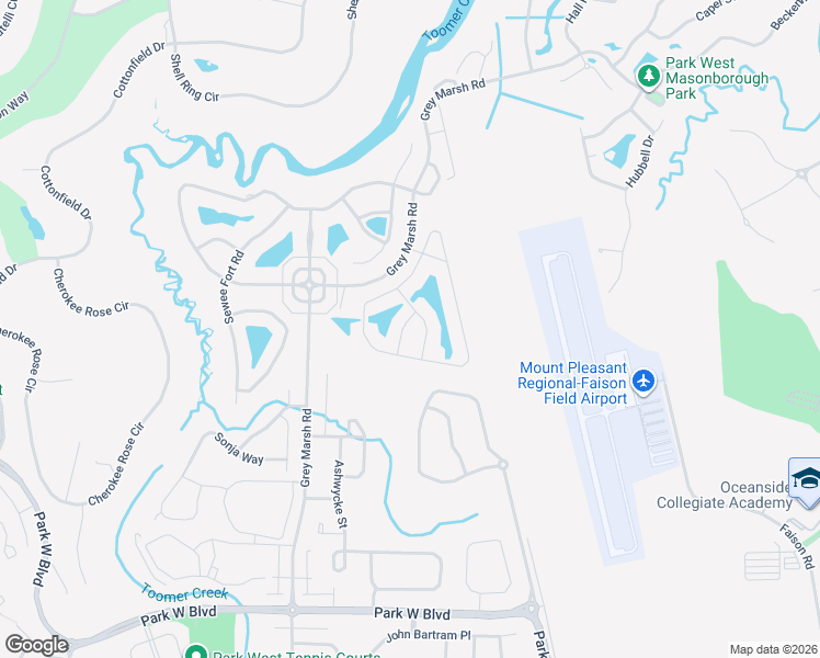 map of restaurants, bars, coffee shops, grocery stores, and more near 1708 Tolbert Way in Mount Pleasant