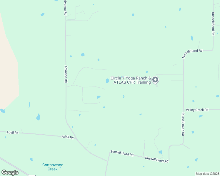 map of restaurants, bars, coffee shops, grocery stores, and more near 1200 Advance Road in Weatherford