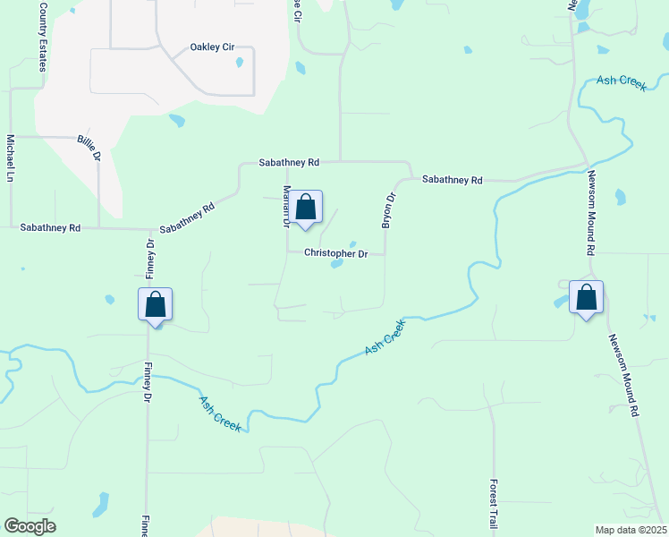 map of restaurants, bars, coffee shops, grocery stores, and more near 7030 Christopher Drive in Weatherford