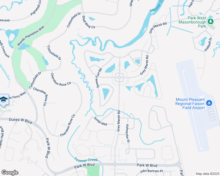 map of restaurants, bars, coffee shops, grocery stores, and more near 1741 James Basford Place in Mount Pleasant