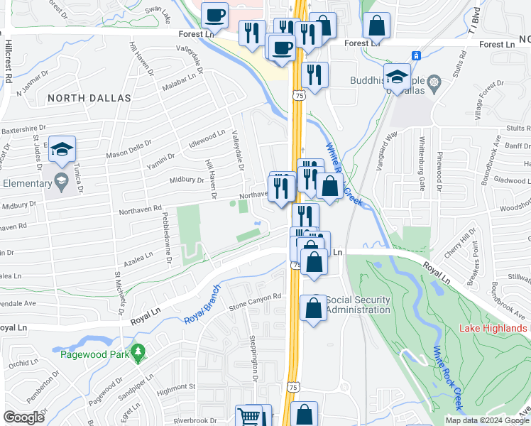 Walk Score Detail Map