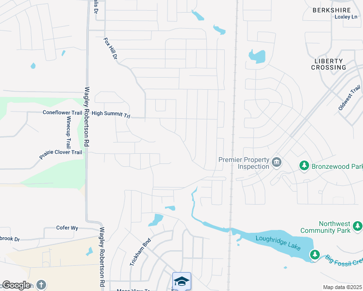 map of restaurants, bars, coffee shops, grocery stores, and more near 9137 High Stirrup Lane in Fort Worth