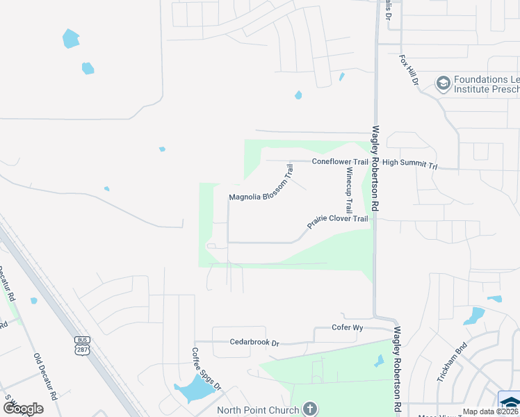 map of restaurants, bars, coffee shops, grocery stores, and more near 9208 Magnolia Blossom Trail in Fort Worth