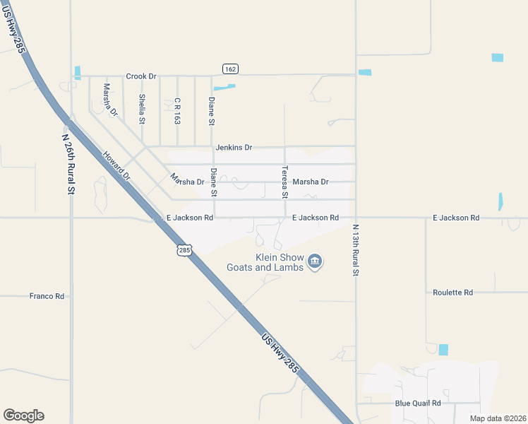 map of restaurants, bars, coffee shops, grocery stores, and more near 20-40 County Road 118 in Artesia