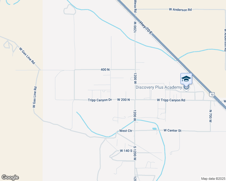 map of restaurants, bars, coffee shops, grocery stores, and more near 275 1300 West in Pima