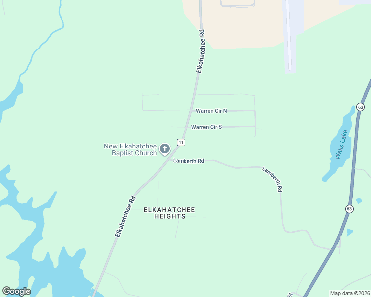 map of restaurants, bars, coffee shops, grocery stores, and more near 3361 Elkahatchee Road in Alexander City