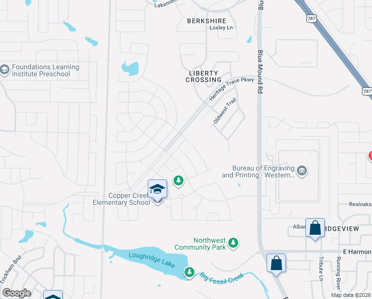 map of restaurants, bars, coffee shops, grocery stores, and more near 8920 Jewelflower Drive in Fort Worth