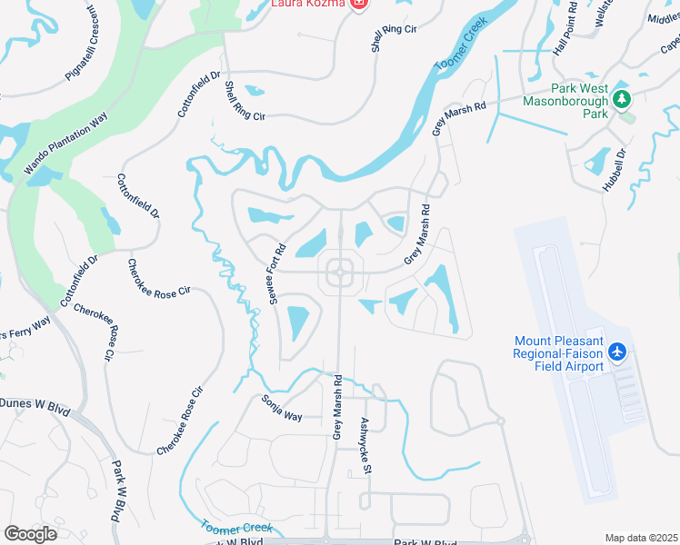 map of restaurants, bars, coffee shops, grocery stores, and more near 1809 Tennyson Row in Mount Pleasant