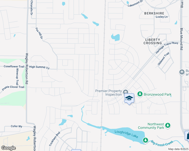 map of restaurants, bars, coffee shops, grocery stores, and more near 9225 Doverglen Drive in Fort Worth