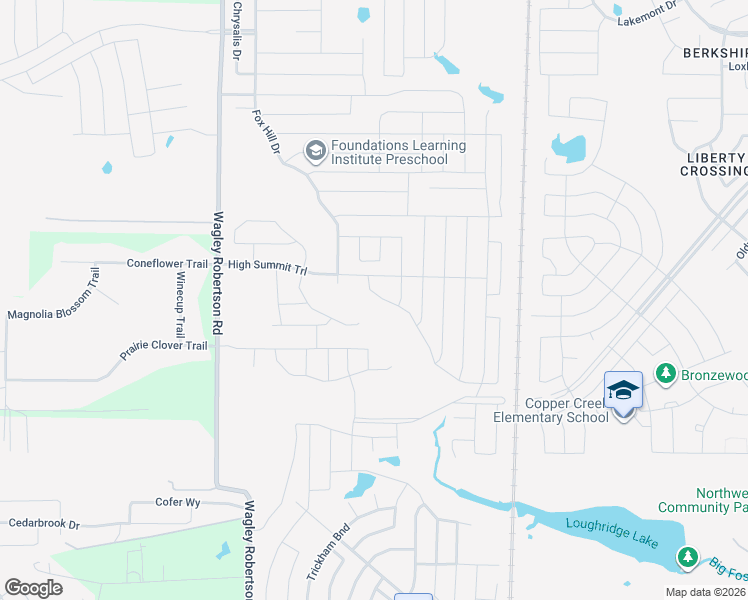 map of restaurants, bars, coffee shops, grocery stores, and more near 9240 High Stirrup Lane in Fort Worth