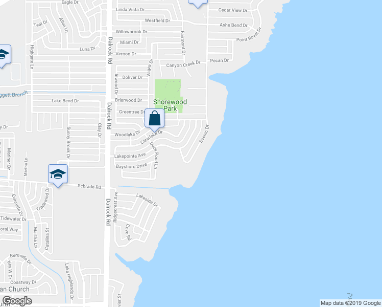 map of restaurants, bars, coffee shops, grocery stores, and more near 4506 Lakepointe Avenue in Rowlett