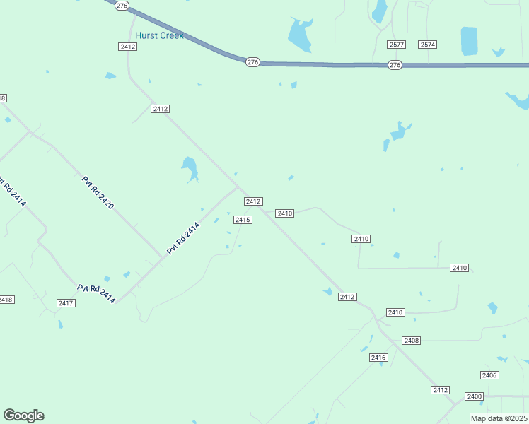 map of restaurants, bars, coffee shops, grocery stores, and more near 3813 Pvt Road 2410 in Quinlan