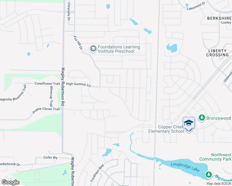 map of restaurants, bars, coffee shops, grocery stores, and more near 9240 High Stirrup Lane in Fort Worth