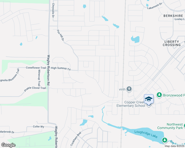 map of restaurants, bars, coffee shops, grocery stores, and more near 9240 High Stirrup Lane in Fort Worth