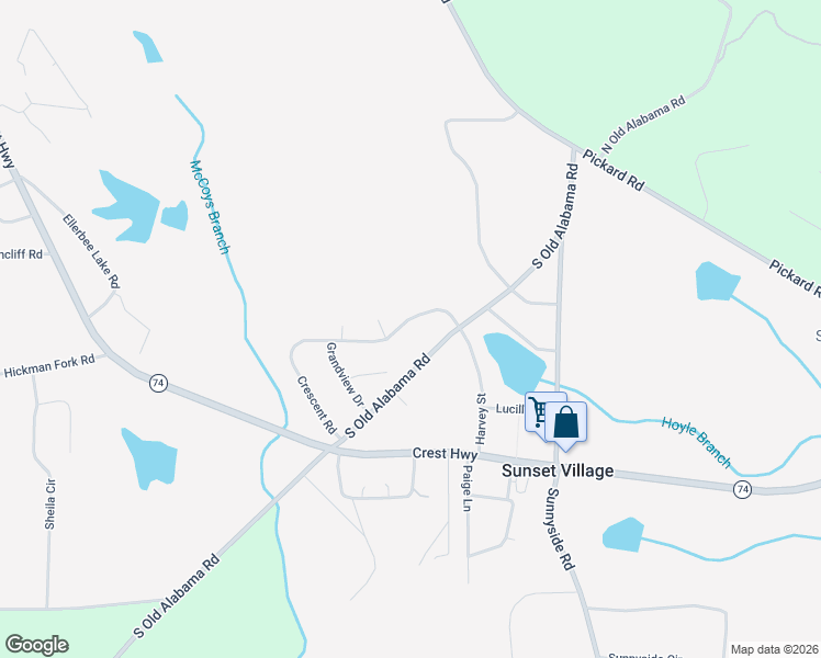 map of restaurants, bars, coffee shops, grocery stores, and more near 142 Crescent Road in Thomaston