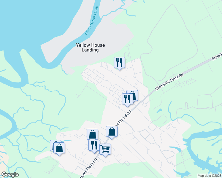 map of restaurants, bars, coffee shops, grocery stores, and more near 808 Guerin Creek Drive in Berkeley County