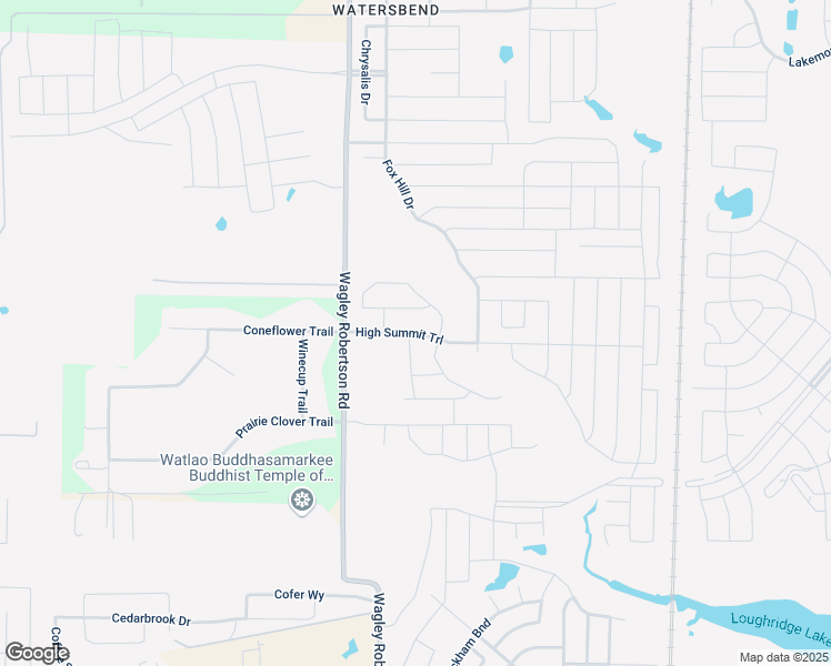 map of restaurants, bars, coffee shops, grocery stores, and more near 736 High Summit Trail in Fort Worth