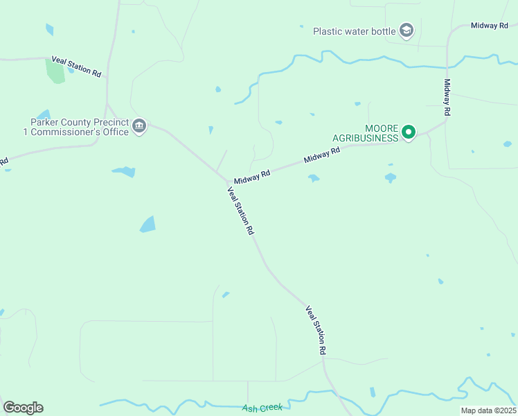 map of restaurants, bars, coffee shops, grocery stores, and more near 4009 Veal Station Road in Weatherford