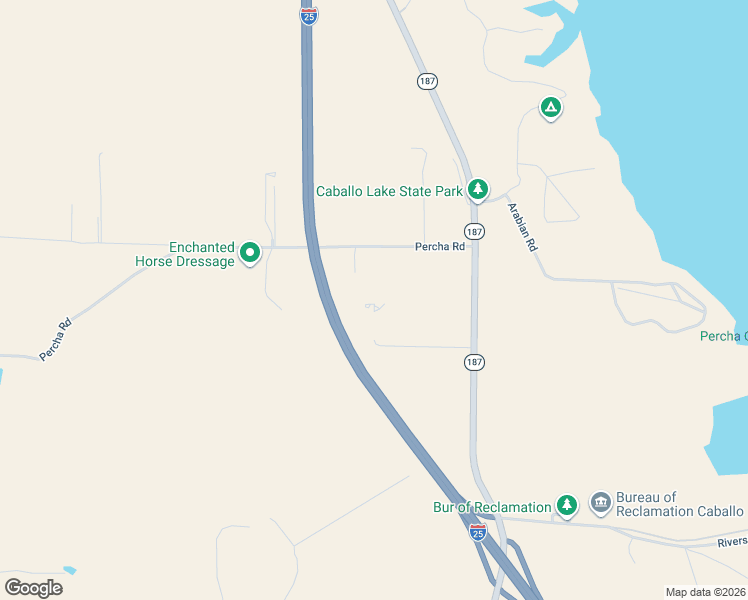 map of restaurants, bars, coffee shops, grocery stores, and more near 14144 New Mexico 187 in Caballo