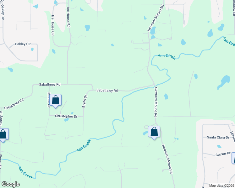 map of restaurants, bars, coffee shops, grocery stores, and more near 7408 Sabathney Road in Weatherford