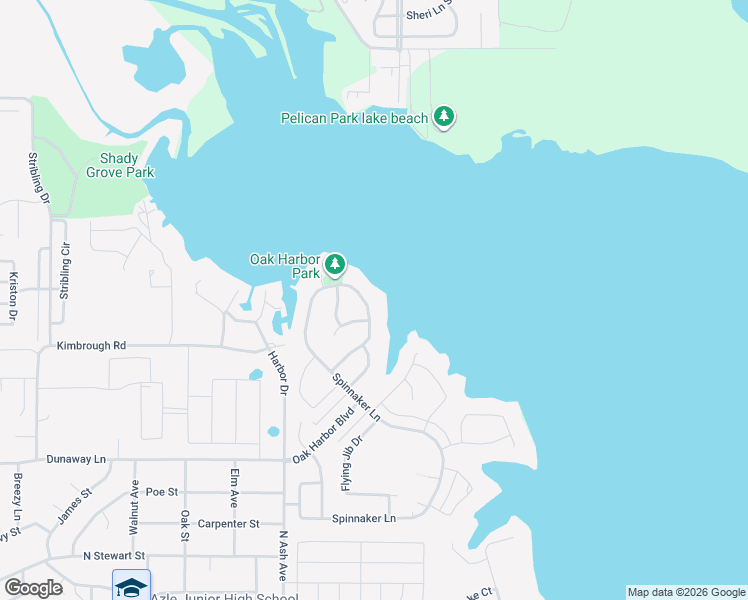 map of restaurants, bars, coffee shops, grocery stores, and more near 1933 Spinnaker Lane in Azle