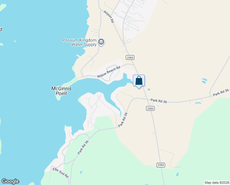 map of restaurants, bars, coffee shops, grocery stores, and more near 1503 McAdams Road in Graford