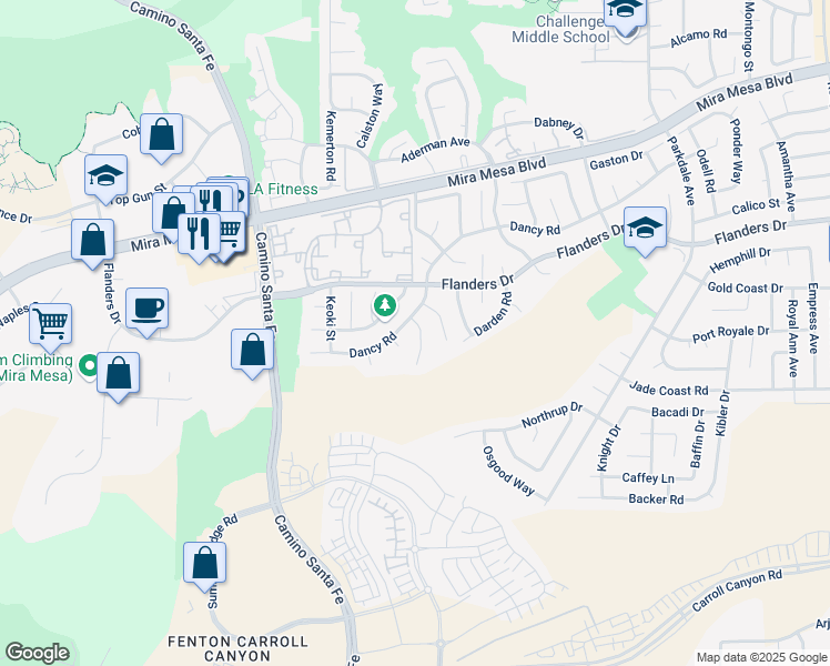 map of restaurants, bars, coffee shops, grocery stores, and more near 10178 Tilton Street in San Diego