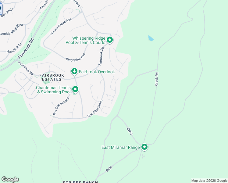 map of restaurants, bars, coffee shops, grocery stores, and more near 10316 Rue Finisterre in San Diego