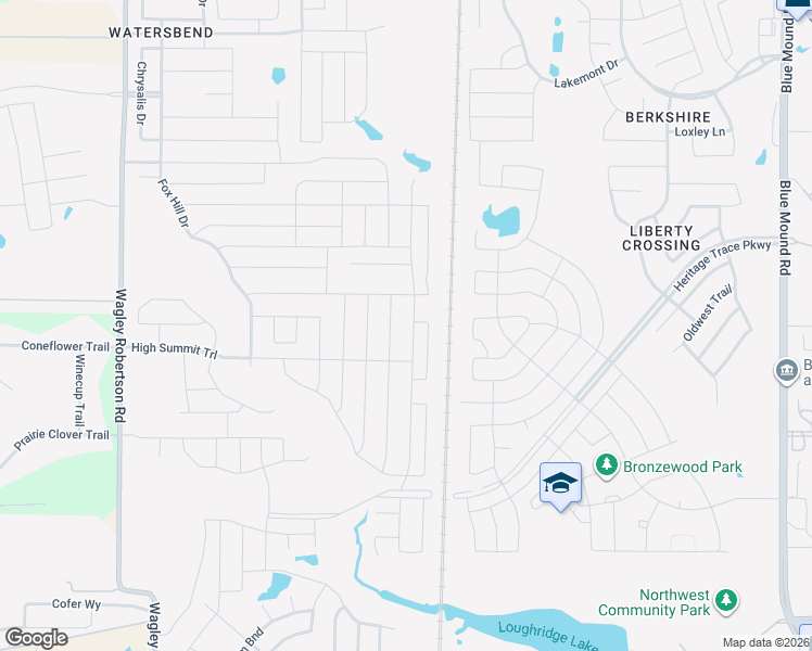 map of restaurants, bars, coffee shops, grocery stores, and more near 9329 Doverglen Drive in Fort Worth