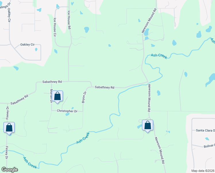 map of restaurants, bars, coffee shops, grocery stores, and more near 7408 Sabathney Road in Weatherford