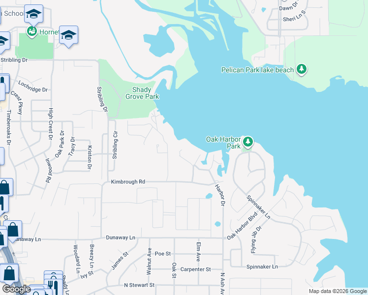 map of restaurants, bars, coffee shops, grocery stores, and more near 908 Kimbrough Road in Azle