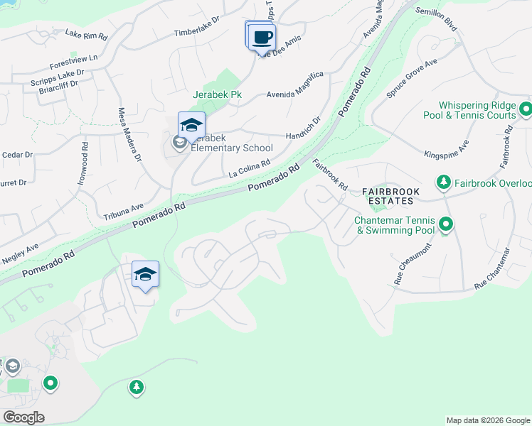 map of restaurants, bars, coffee shops, grocery stores, and more near 9879 Caminito Pelon in San Diego