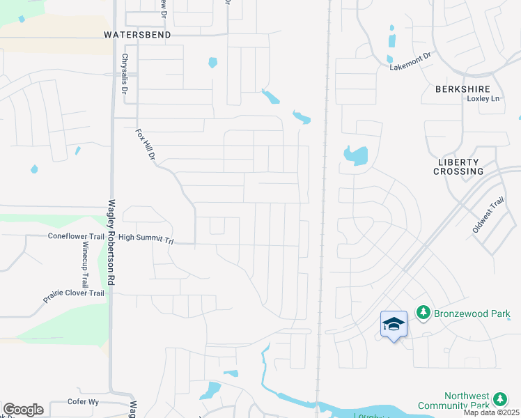 map of restaurants, bars, coffee shops, grocery stores, and more near 336 Foxhunter Street in Fort Worth