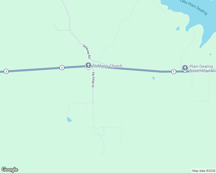 map of restaurants, bars, coffee shops, grocery stores, and more near 203 Saint Mary Road in Plain Dealing