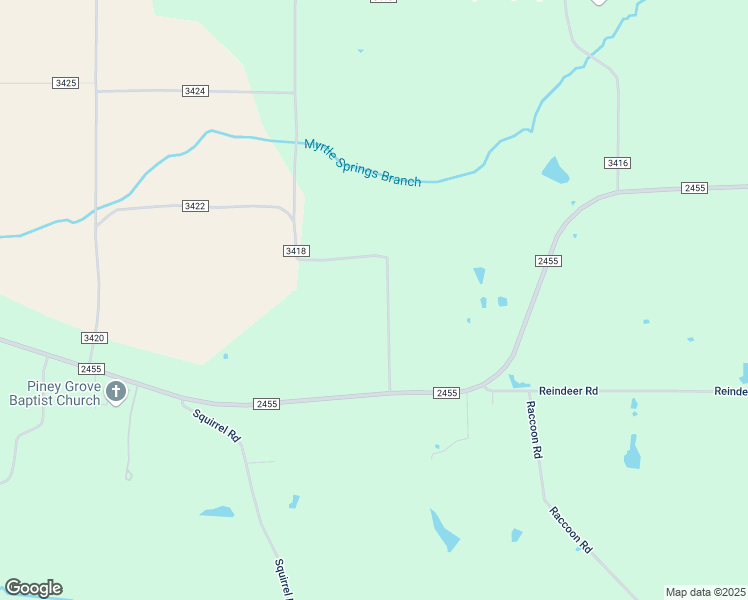 map of restaurants, bars, coffee shops, grocery stores, and more near County Road 3418 in Pittsburg