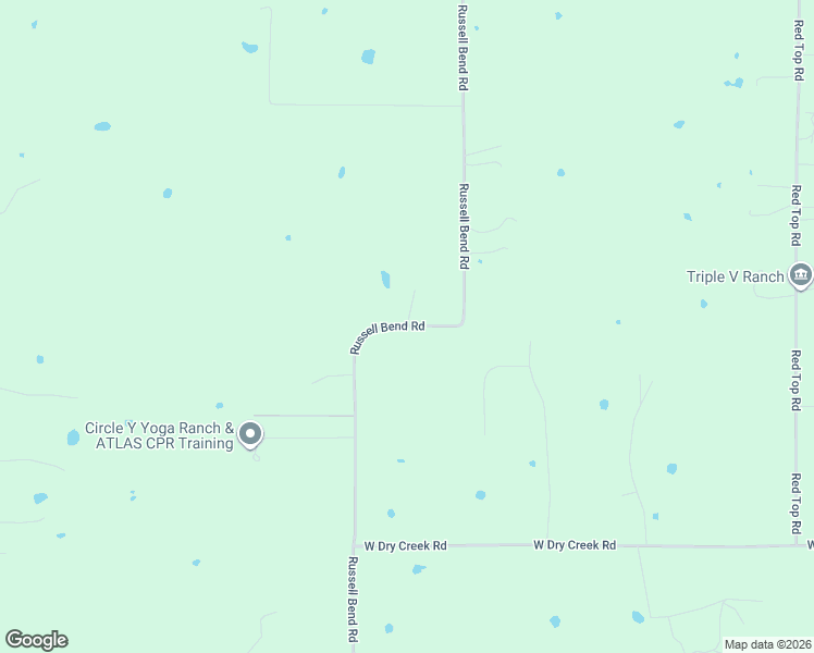 map of restaurants, bars, coffee shops, grocery stores, and more near 1719 Russell Bend Road in Weatherford