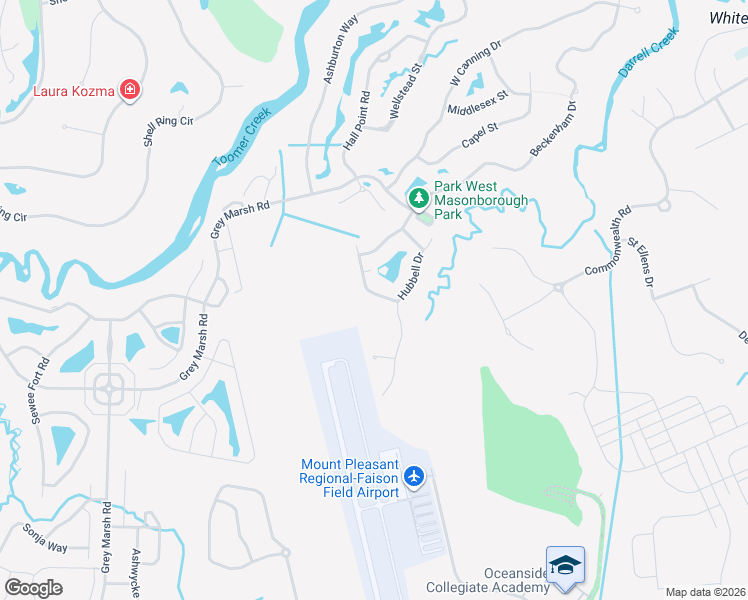map of restaurants, bars, coffee shops, grocery stores, and more near 3252 Beaconsfield Road in Mount Pleasant