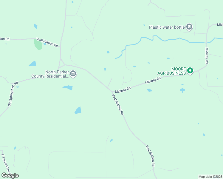 map of restaurants, bars, coffee shops, grocery stores, and more near 3483 Veal Station Road in Weatherford